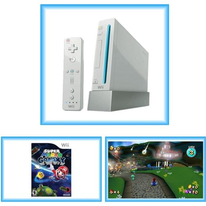 Console Nintendo Wii Super Mario Galaxy Pack - Blach