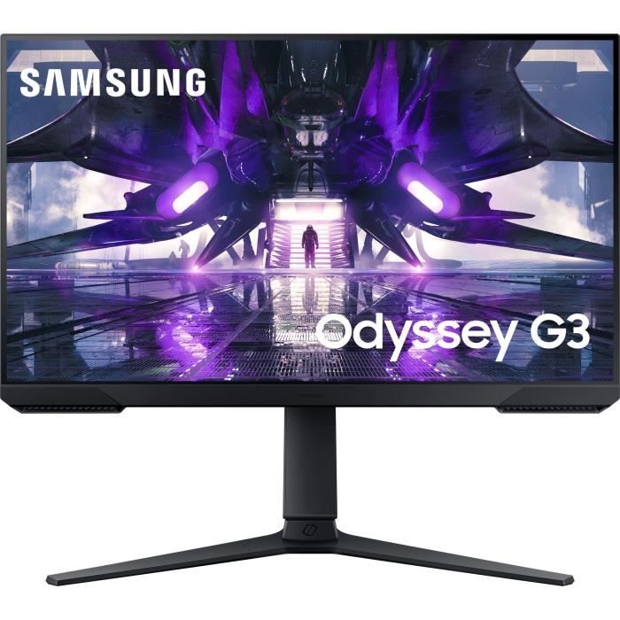 Ecran PC – SAMSUNG – LS24AG300NRXEN – 24 FHD 1920×1080 – Dalle VA – 1 ms – 144 Hz – HDMI / DisplayPort – FreeSync Premium