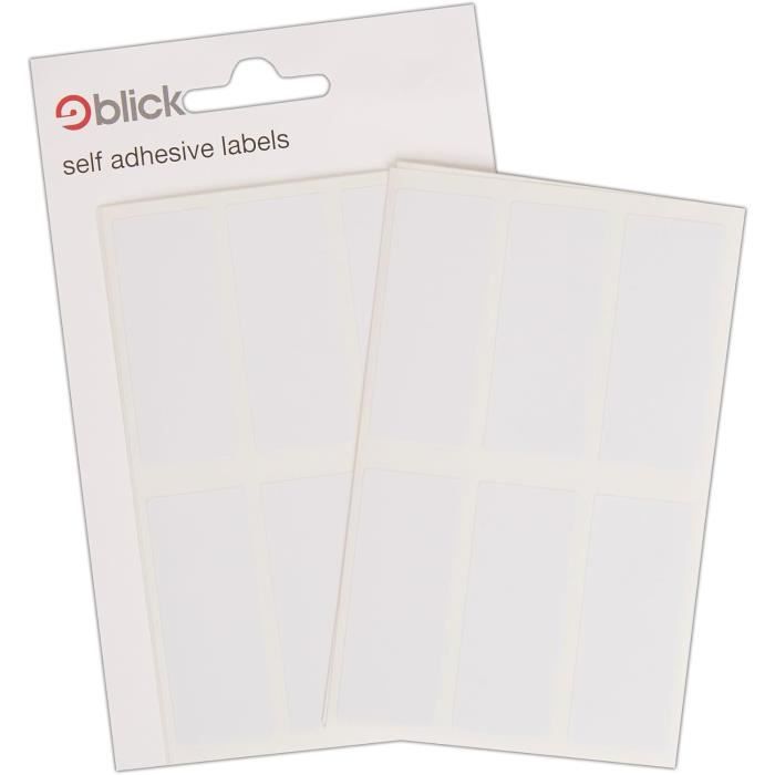 Étiquettes Autocollantes Blanches - 600 étiquettes, 19 X 38 Mm, Papier Mat écriturable, Pour Bureau, école, Organisation