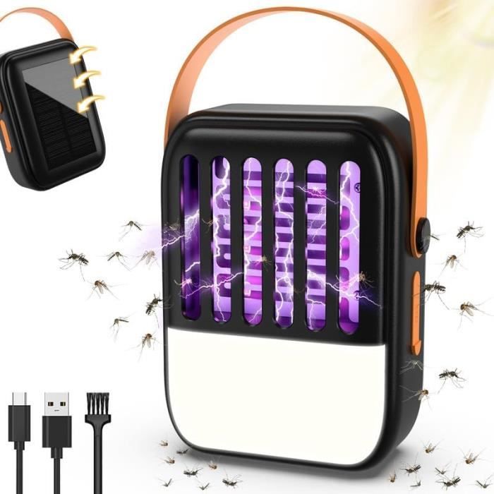 Lampe Anti-moustique Rechargeable USB – IP66 étanche, 3 Modes, 2200mAh, Pour Camping Et Jardin