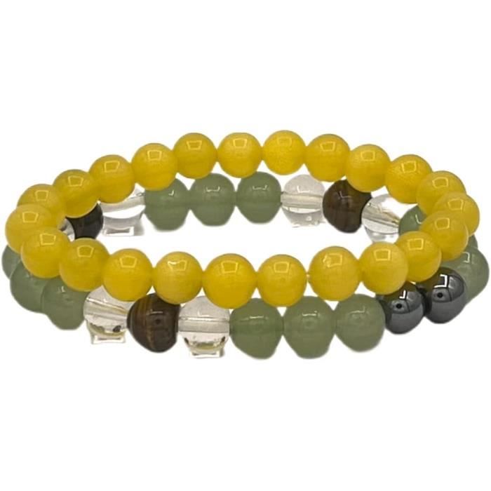 Améthyste - Bracelet extensible ajustable en Pierres Naturelles