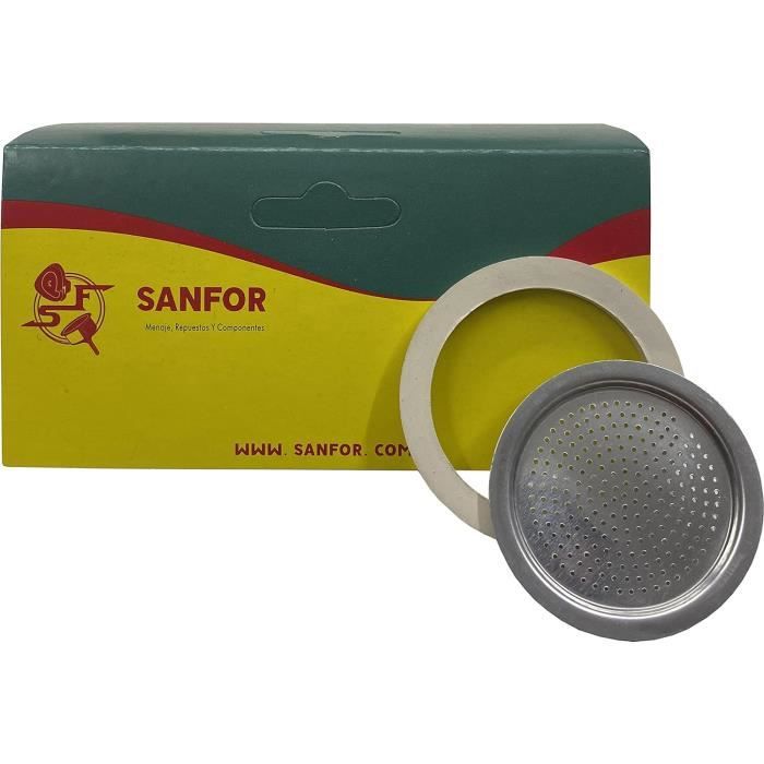Joint De Remplacement Pour Cafetière Stella (1 Tasse) - Lot De 3 Pièces - Caoutchouc Blanc - Marque Xtrà
