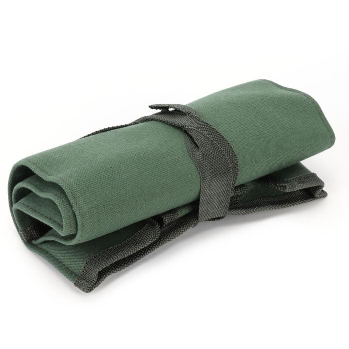 Sacoche D'Outils De Vélo Étanche – Petite Poche Polyester 600D, Fermeture Éclair, Verte