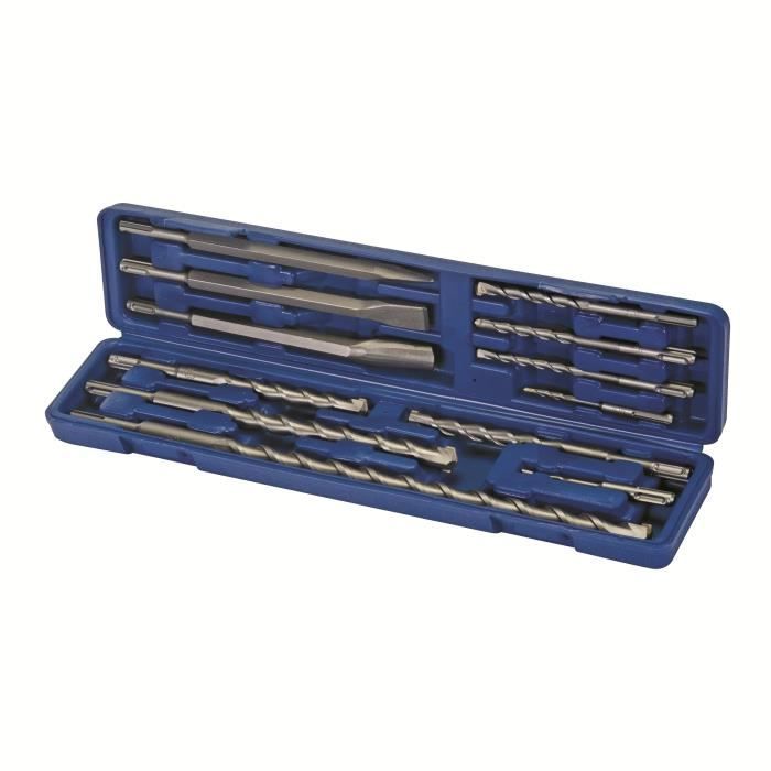 SDS+ Maçonnerie SDS-Plus Coffret 15 pièces de FORET et BURIN à Béton
