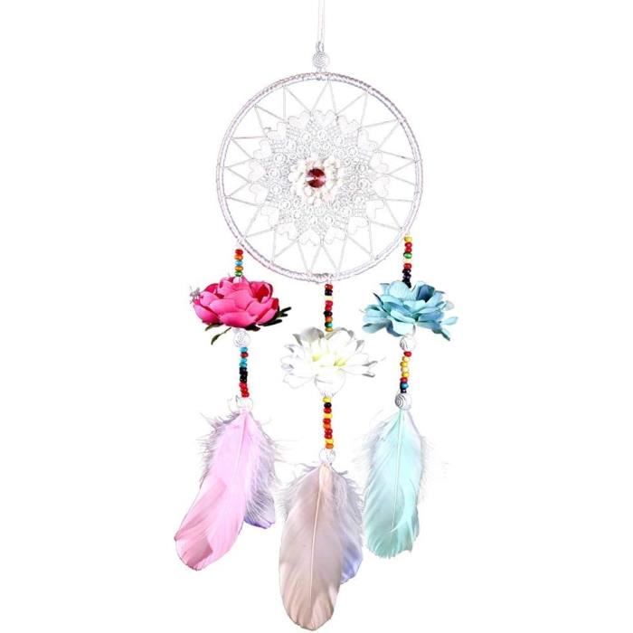 Capteur De Rêves Attrape-rêves Plume Ornement Suspendu Décoration Murale Pour Maison Voiture