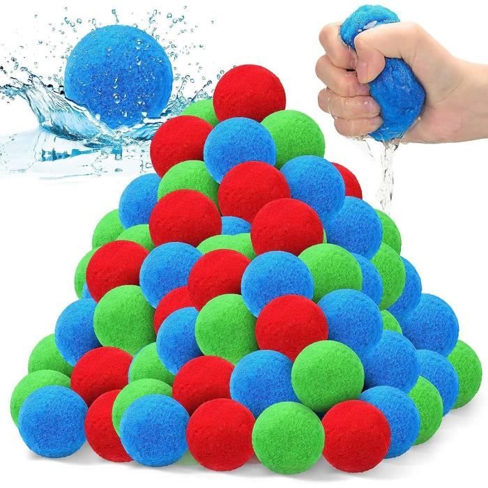 AMFUN Balle Rebondissante D'eau, 4PCS Balles à Eau Réutilisables, Ballon Plage Rebondissante, Balles à Eau en Lycra pour Piscine AMFUN Balle Rebondissante D'eau, 4PCS Balles à Eau Réutilisables, Ballon Plage Rebondissante, Balles à Eau en Lycra pour Piscine