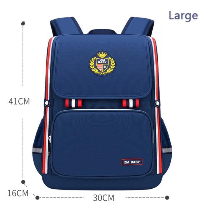 Cartable Garçon Primaire Amythe - Sac à Dos École Ergonomique Imperméable 22L