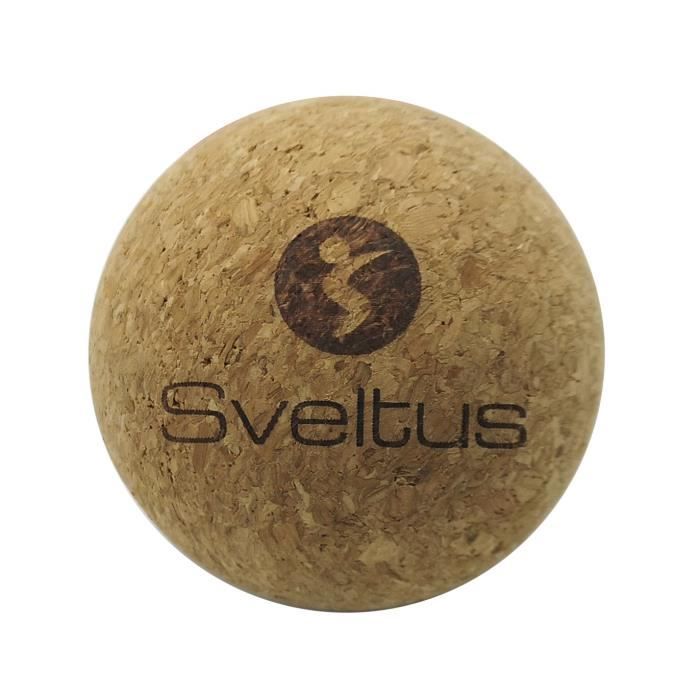 Balle de massage liège SVELTUS - Ø6,5 cm - pour auto-massage des fascias