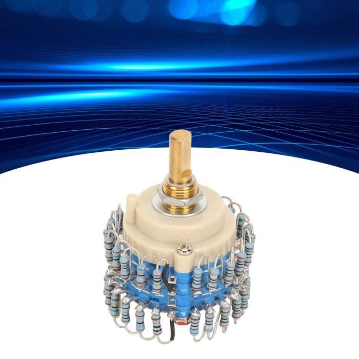 2 Potentiomètres Doubles ALPHA RD912DSF-20 - Valeur B100K, Avec Interrupteur Sur Axe