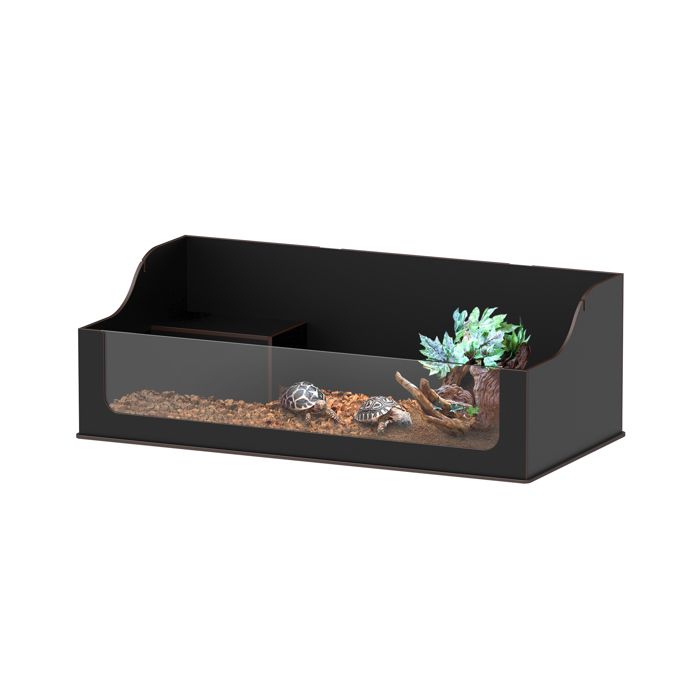 Comparer les prix de Terrarium tortue Terra Tortum 120 - Terratlantis Noir