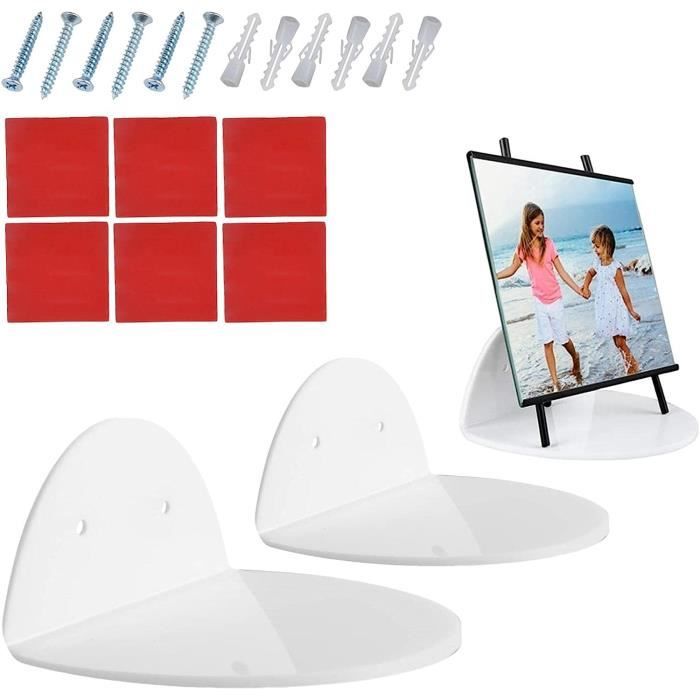 ANBEEISS 2 Pcs Etagere Murale Noire, Petite Étagère Murales