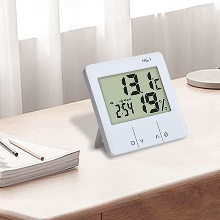 Thermomètre Hygromètre Numérique LCD TopHGC - Station Météo Avec Horloge Et Réveil