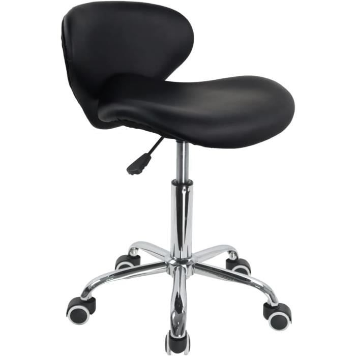 WOLTU Tabouret de Bureau avec Dossier,Chaise d'ordinateur à roulettes, Réglable en Hauteur 43-54,5cm,Rose | Leroy Merlin WOLTU Tabouret de Bureau avec Dossier,Chaise d'ordinateur à roulettes, Réglable en Hauteur 43-54,5cm,Rose | Leroy Merlin