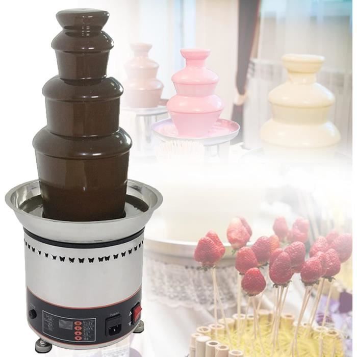 Fontaine fondue au chocolat en acier inoxydable, 4 Martinique