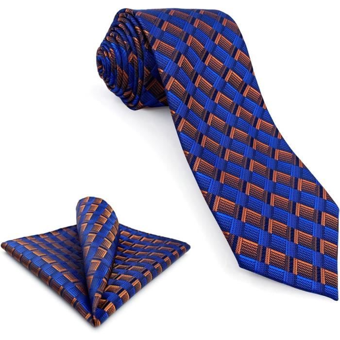S&W SHLAX&WING Cravates Homme Foulard Gris Clair Orange