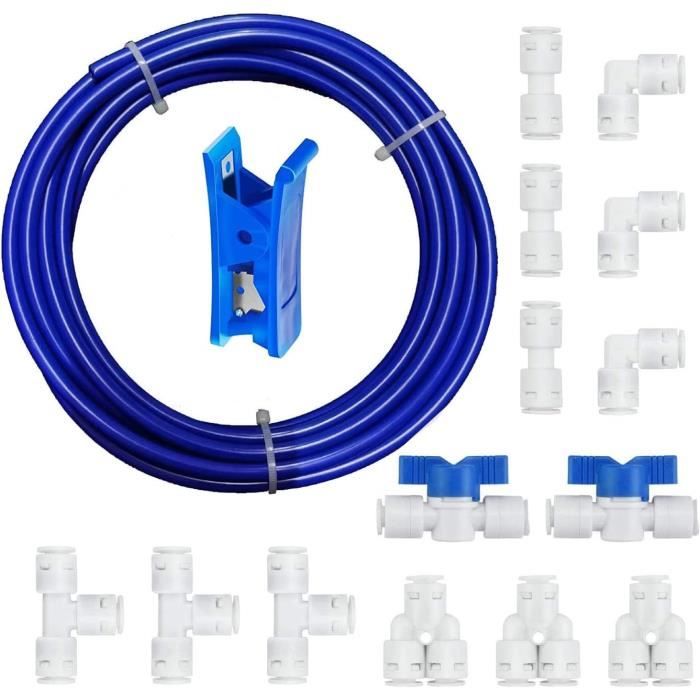 Tuyau PE 1/4" (6mm) Pour Filtre Réfrigérateur Ou Adoucisseur - Marque John Guest, 20 Mètres, Blanc