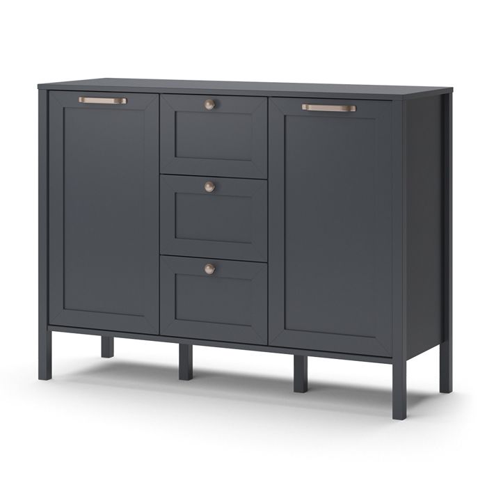 Vicco commode avec tiroirs Ewan, Anthracite, 118.6 x 89.9 cm ...