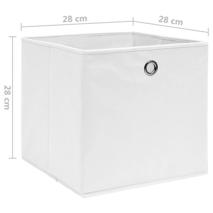 Boîtes de rangement - VINGVO - SWT(325207) - Tissu intissé - 28x28x28 cm - 4 pcs