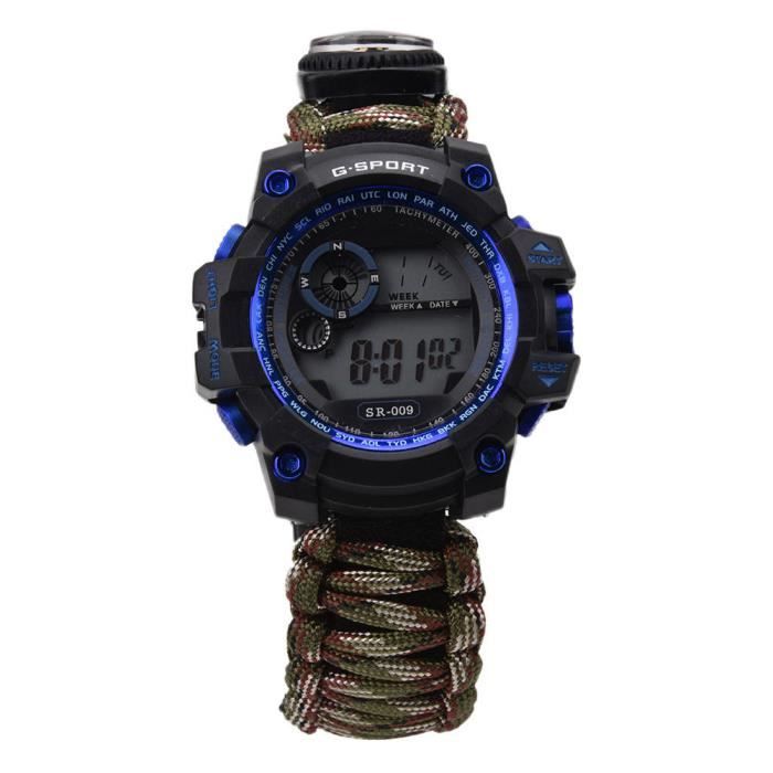 Montre on sale multifonction survie