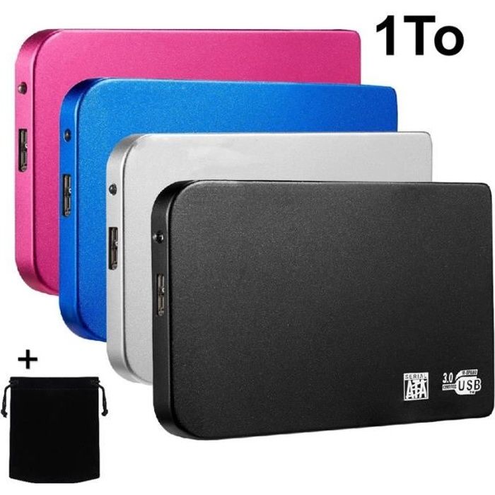 Disque Dur Externe I-O DATA 1 To - Rouge - USB 3.0 (3.1 Gen 1) - Compact Et Fiable