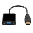 Haute Qualité HDMI vers VGA Adaptateur Male à Famale Convertisseur adaptateur 1080 P Numérique à Analogique Vidéo Audio Pour   PC Po-1