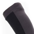 Chaussettes longueur genou imperméables et respirantes SealSkinz pour temps froid, noir/gris, XL-1