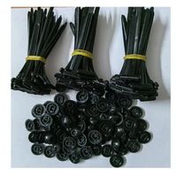 40 Pièces Attache Serre Cable Nylon, Etiquette Ties Cable Réutilisables, Electriques Avec Boucle