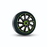 Enjoliveurs Roue NRM N-Power – Jeu De 4, Bicolore Jaune/Noir, 14 Pouces, Plastique ABS Pour Jantes Acier