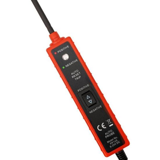 Testeur De Circuit Électrique 6V-24V DC Avec Sonde Acier Et Poignée Plastique - Outil Diagnostic Auto Pratique