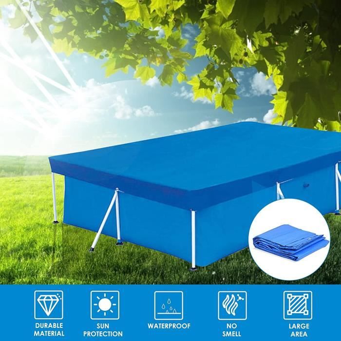 Bâche Solaire Rectangulaire Pour Piscine 220 X 150 Cm - Isolante, étanche, Pliable - Conservation De La Chaleur