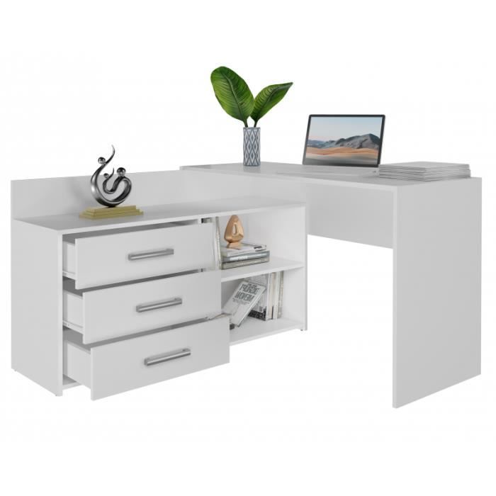 CubiCubi Bureau Informatique Avec étagères, 120 X 48 Cm Bureau Petit