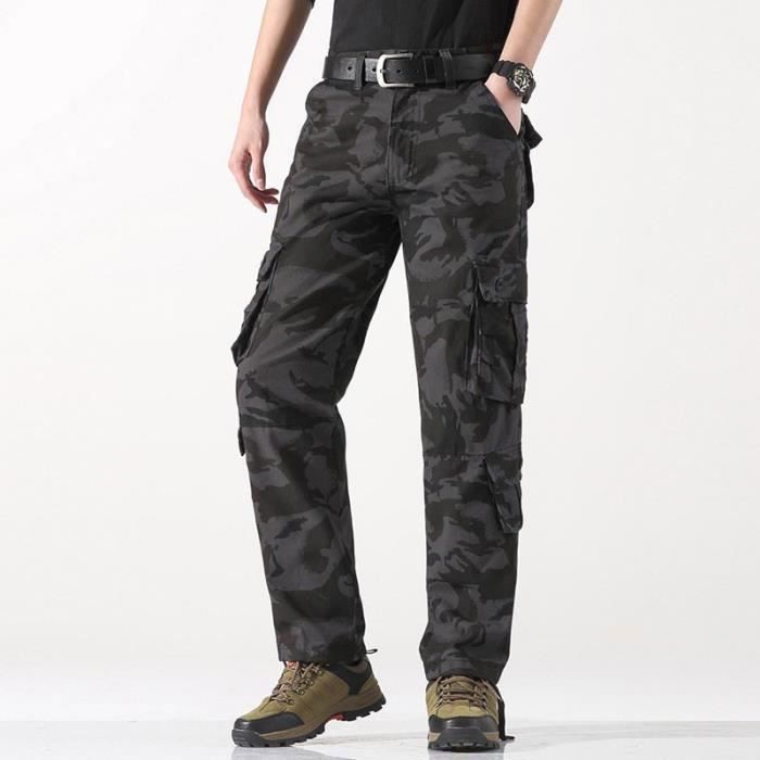 Pantalon cargo hotsell camouflage homme