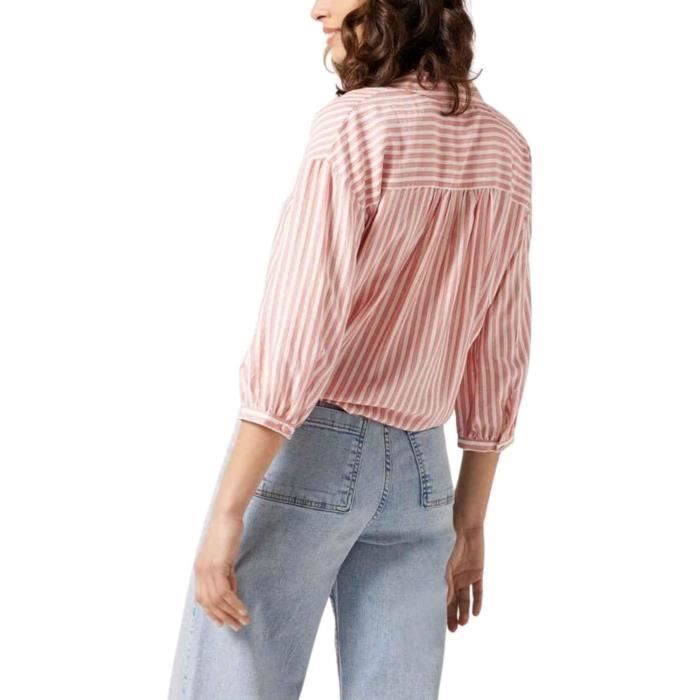 Chemise Naf Naf Rose nu pour Femme Rose Cdiscount Pr t Porter