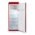 Réfrigérateur 2 portes Vintage SCHNEIDER SCDD208VR - 211L (172+39) - Froid statique - 3 clayettes verre - Rouge-2