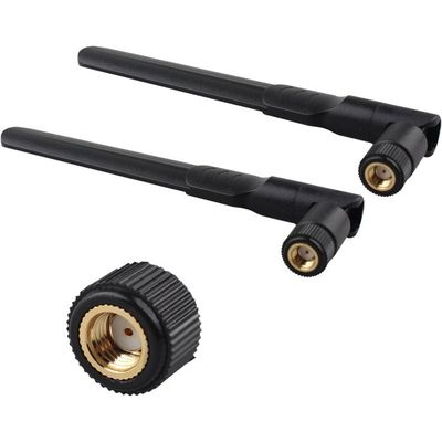 Set van 2 omni-directionele wifi lange afstand Dual Band 9 Dbi-antenne 2.4/ 5Ghz 802.11n/b/g en 2 RF U.FL Mini PCI naar RP-SMA vrouwelijke pigtail antenne wifi-kabel (kit voor routers, mini