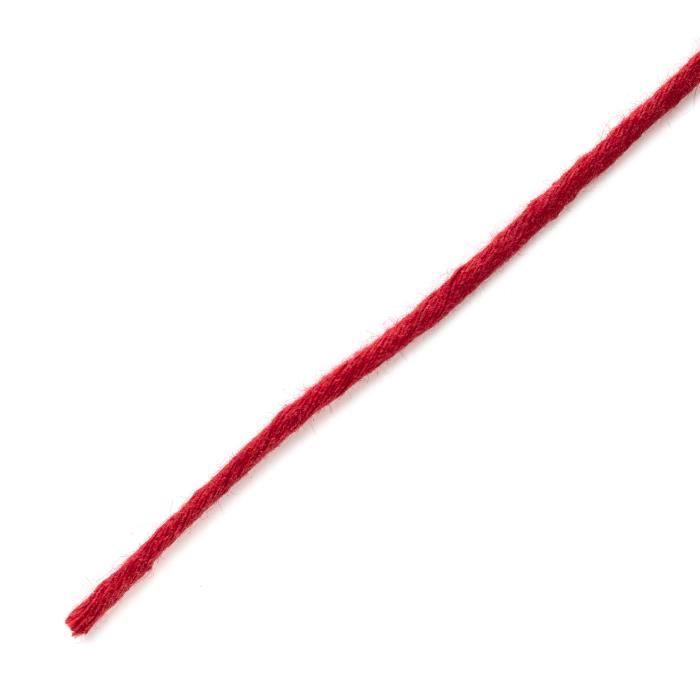 Corde En Coton Torsadée Super Douce à 3 Brins Idéal Pour La Décoration De La Maison, Le Bricolage, L'art Personnalisé, Et Bien Plus Encore Variété De