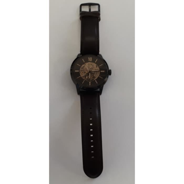 FOSSIL ME3155 Montre Townsman automatique en cuir v ritable brun