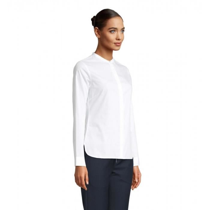 Chemise col mao femme deals