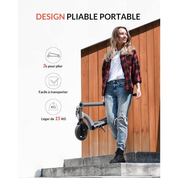 5TH WHEEL M1 Trottinette électrique – Moteur 500W, Batterie 22 Km, 25 Km/h, 3 Modes, Frein Double, Pliable En 1s – Prix IF Design