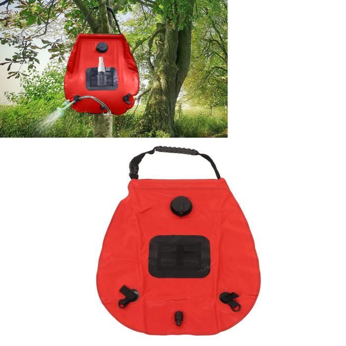 Douche Solaire Portable Inoamity 20L – Chauffe Rapide à 45°C, Pliable, Avec Tuyau Flexible Et Pommeau