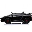 Lamborghini Aventador SV 12V Ride on Kids voiture électrique avec télécommande - Noir-3