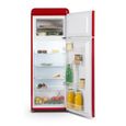 Réfrigérateur 2 portes Vintage SCHNEIDER SCDD208VR - 211L (172+39) - Froid statique - 3 clayettes verre - Rouge-3