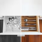 Range Couverts Relaxdays Range-couvert, 6 Compartiments, Bambou, Ustensiles De Cuisine Organiseur De Tiroir 5 X 27 5 X 46 Cm Nature 85303962 Tiroir De Rangement