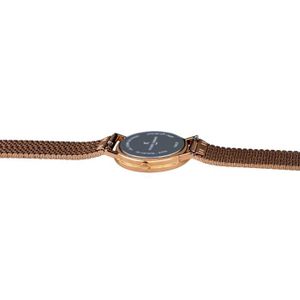 Montre Femme Pierre Cardin Belleville CBV.1146 - Boîtier Or Acier, Bracelet Cuir Noir - Quartz