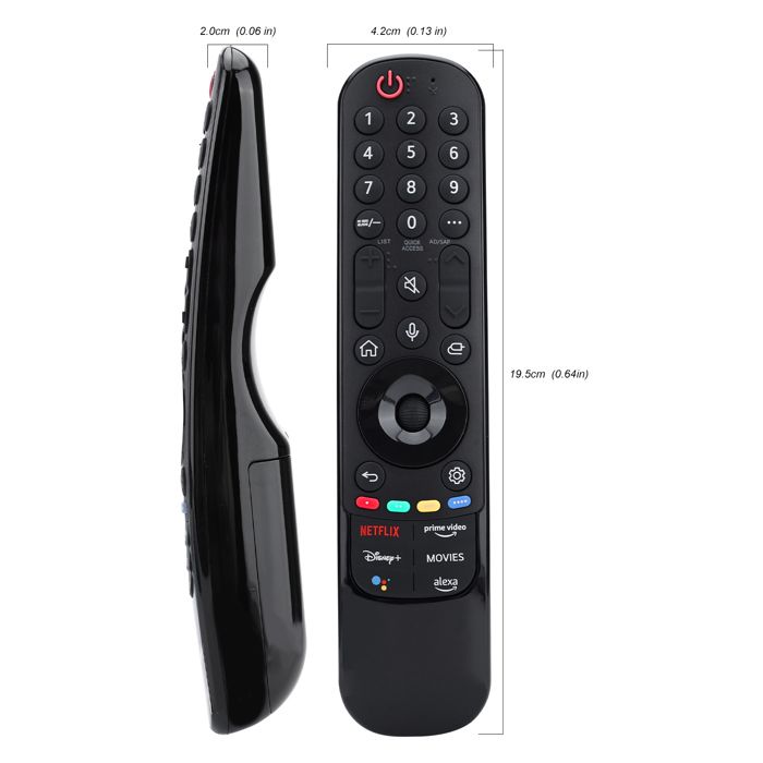 Télécommande LG Magic MR22GA Originale – Noire – Occasion Fonctionnelle – Pour Téléviseurs LG