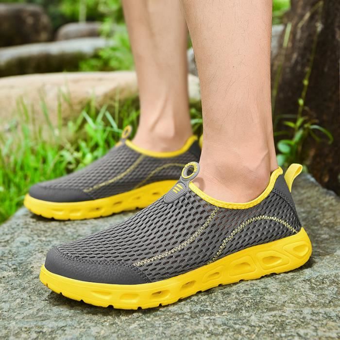 Couleur 1 Chaussures de p che de plein air pour hommes pataugeoire respirantes voyage Camping grande ta