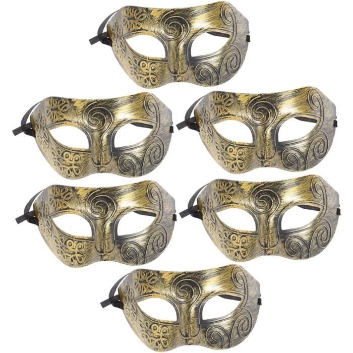 12 Pi ces Masque Plat Sculpt Maskera Masque De D gu Ment Masques