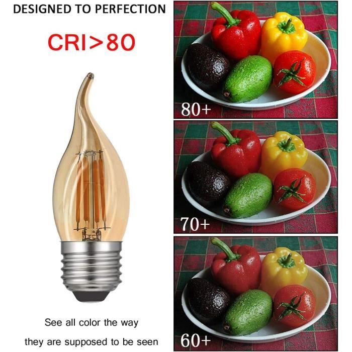 Bougies LED - BRITESTA - Set de 4 - Effet flamme vacillante - Blanc