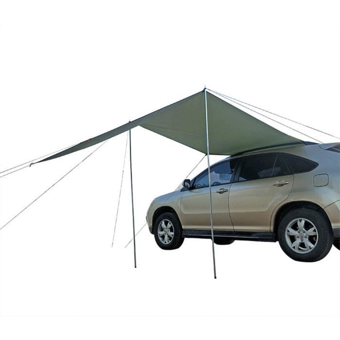 Auvent de toit de voiture en polyester anti-UV, coupe-vent