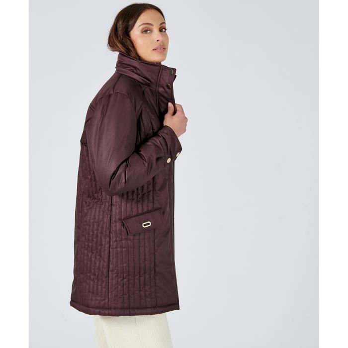 Parka Damart Parka a piqures fantaisie Thermolactyl Marron Fonce Marron fonce Cdiscount Pret a Porter